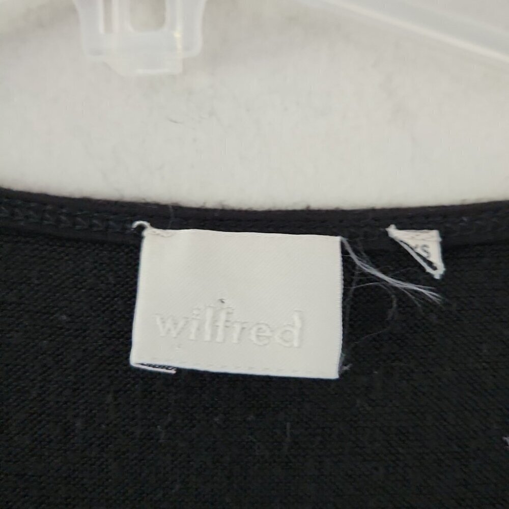 ARITZIA | Wilfred Free Shirt Dress Marcoux V-neck Black sz XS - Picture 5 of 7
